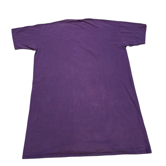 Jerzees Graphic‎ Tee Ready For Takeoff Purple One Size Military 90s Vtg USA - Picture 8 of 11